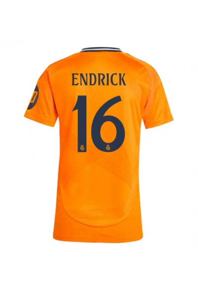 Real Madrid Endrick #16 Fotballdrakt Borte Klær Dame 2024-25 Korte ermer Real Madrid Endrick #16 Fotballdrakt Borte Klær Dame 2024-25 Korte ermer
